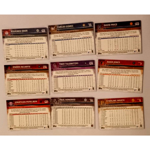 9 2015 Topps Chrome Baseball Cards - Picture 6 of 16